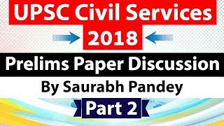 UPSC CSE Prelims 2018 - Answer key + Analysis -  Part 2 - GS paper 1