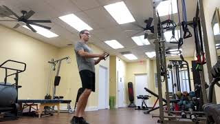 Do this exercise to improve posture!  The reverse fly strengthens the mid back muscles.