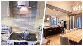 75 Kitchen With Gray Cabinets And Green Backsplash Design Ideas You'll Love 🟡 Wealth