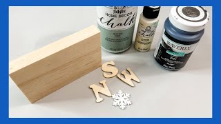 Winter Decor DIY || Using Dollar Tree Wood || Just 1 EASY Craft
