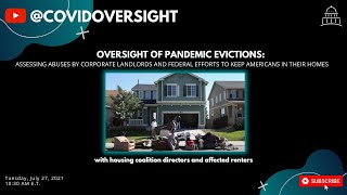 Select Subcommittee Hybrid Hearing on COVID-19 Evictions