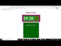 How to Create Digital Clock Using Html, CSS, JavaScript | Nizami Coding