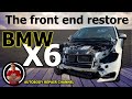 BMW X6 M. The front end repair. Ремонт переда.