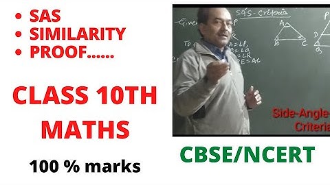 SAS Similarity Theorem|Triangles|Class 10 Maths|Chapter 6 Class 10 Maths|Theorem 6.5|CBSE|NCERT
