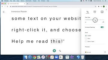 Immersive Reader Chrome Extension