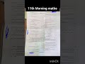 11th Maths Morning paper 😳#shorts#maths