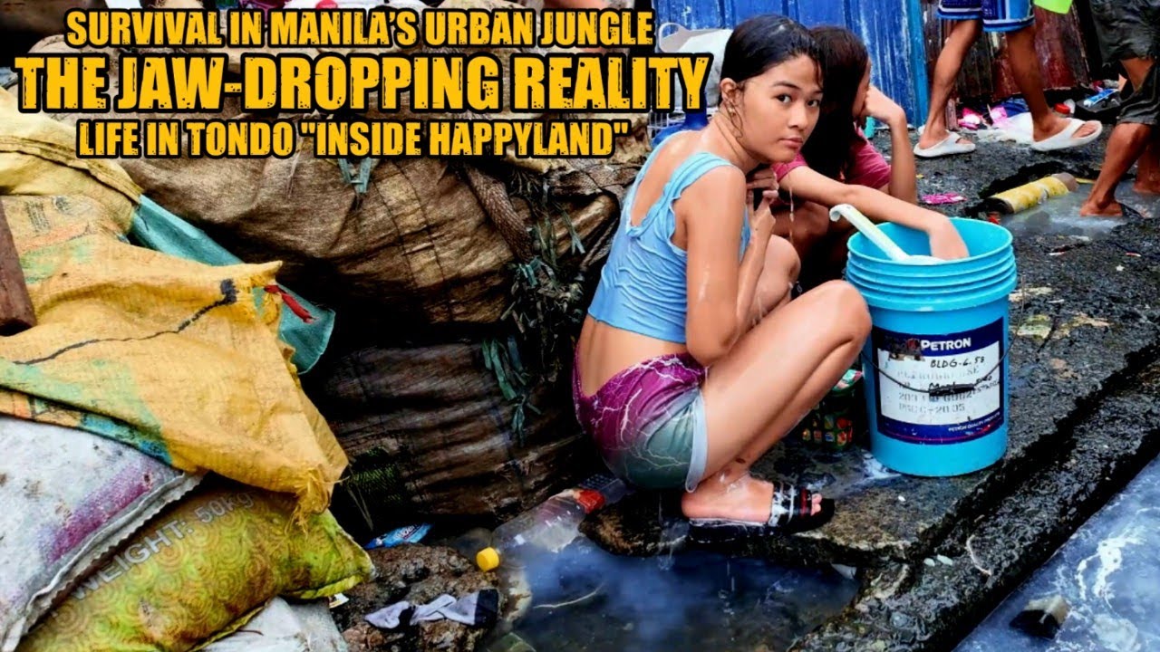 SURVIVAL IN MANILA’S URBAN JUNGLE THE JAW-DROPPING REALITY OF LIFE IN TONDO "INSIDE HAPPYLAND" [4K]
