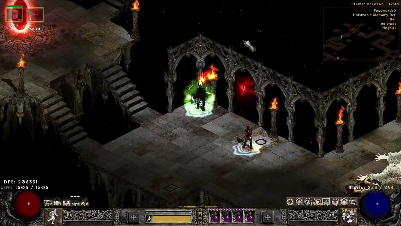 PD2 S11 - Hybrid WWsin map demo: Horazon's Memory (T1) + Gear showcase