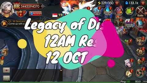 Legacy of Discord - 12 Oct 12AM RESET Events + Limited Sale