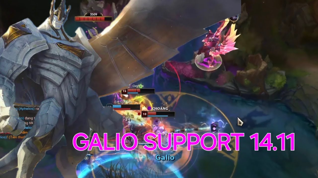 HIGHLIGHTS GALIO SUPPORT 14.11 - league of Legends