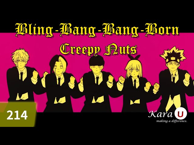 Creepy Nuts - Bling-Bang-Bang-Born [Kara-U] 노래방 カラオケ class=