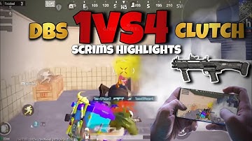 DBS 1VS4 CLUTCH T3 SCRIMS HIGHLIGHT| DBS CLUTCH GAMEPLAY!BGMI PUBG MOBILE #neyongaming