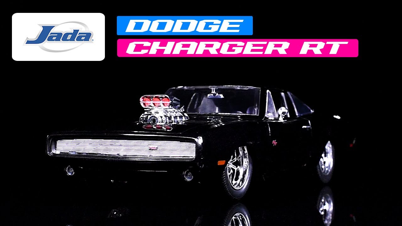 DODGE CHARGER RT 1970 FAST & FURIOUS BLACK 1:24