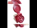 Surer 16A 3P+E+N Industrial Outlet Wall Type 6h/ 380V-415VAC #115 IEC309-2 1918
