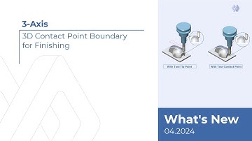 3-Axis - 3D Contact Point Boundary for Finishing