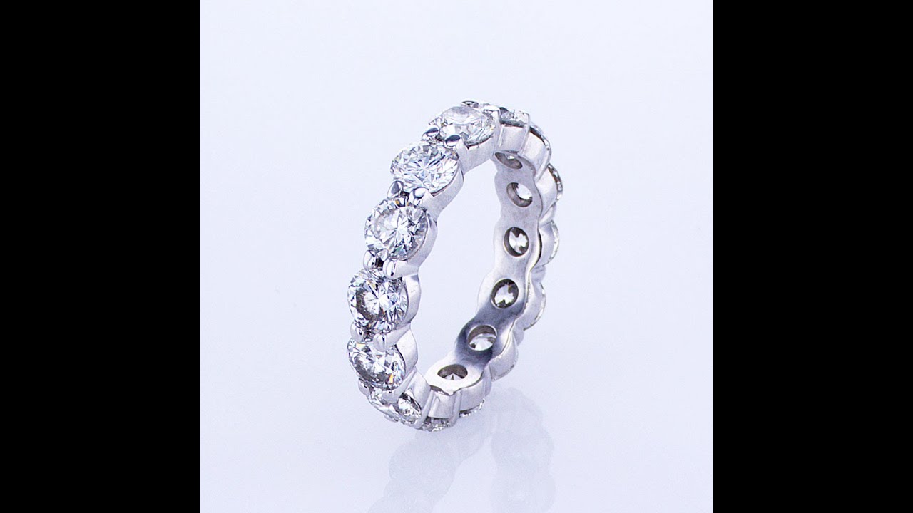 Round Diamond Eternity Band Round Brilliant Id Jewelry