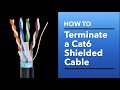How to Terminate Cat6 Shielded Cable with an RJ45 Connector