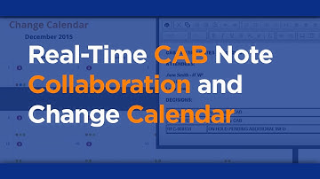 ChangeGear Change Manager - CAB Notes, Change Calendar - Meritide