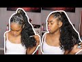 Rubber band Design & Curly ponytail Tutorial