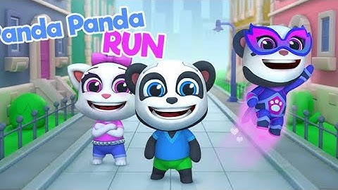 Panda Panda run game | panda pi and koko to the cat |#raeedgamertv