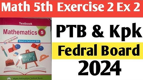 How to teech fractions for teachers|Kpk and PTB Maths 5th new course 2022 Exercise 2 Q 2 unit 3