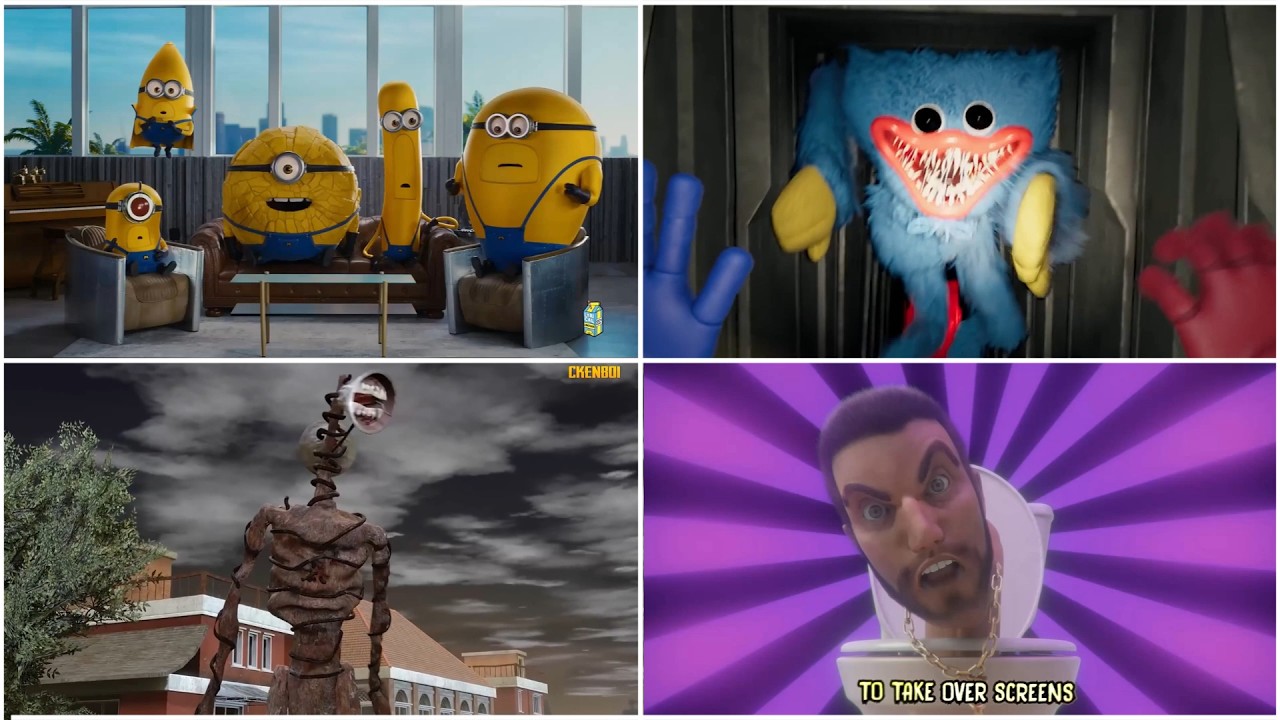 Minions🆚Poppy playtime🆚Siren head🆚Skibidi toilet - Tiles hop EDM Rush