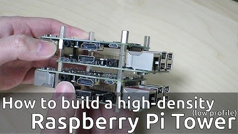 Building a high-density Raspberry Pi Tower (low-profile) using standoffs/spacers