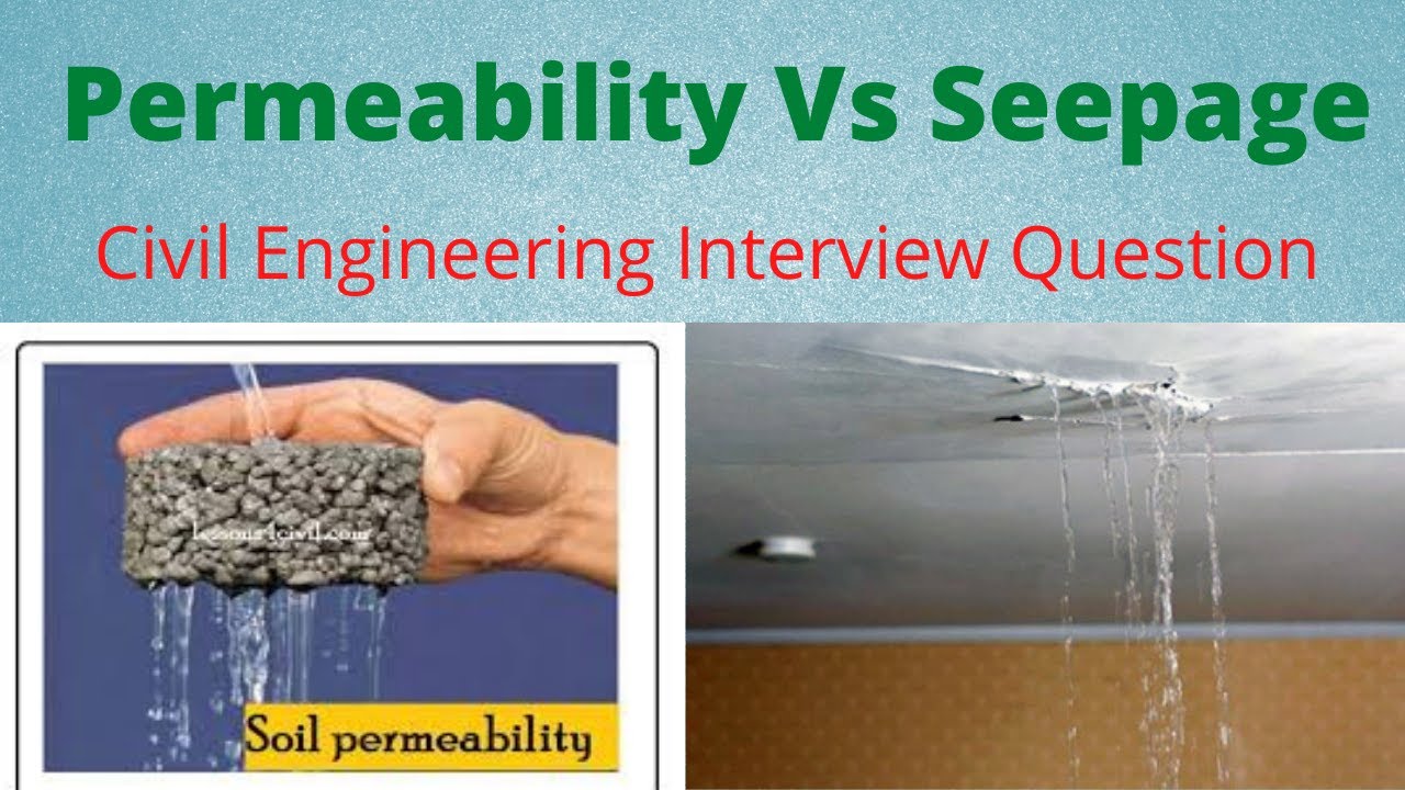 Difference between Permeability and Seepage of Soil ? Permeability aur