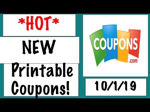 *HOT* NEW Printable Coupons!– 10/1/19
