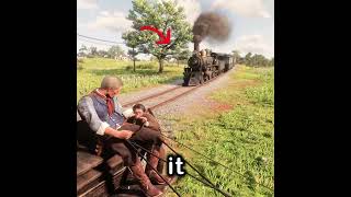 Arthur can really stop the train in this mission😂 #rdr2 #reddeadredemption