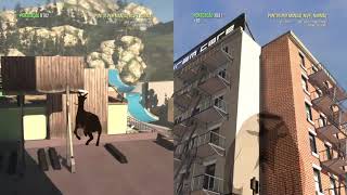 Goat Simulator Como Ganhar Cabra Mochileira E As 6 Baterias Da Montanhas