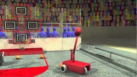 First Robotic Competition - FIRST Rebound Rumble 2012 | Game Animation with Hebrew Subtitles