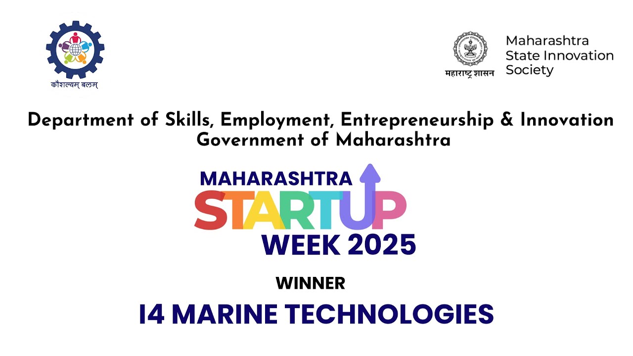i4 Marine Technologies Pvt. Ltd. |Maharashtra Startup Week Winner |2025