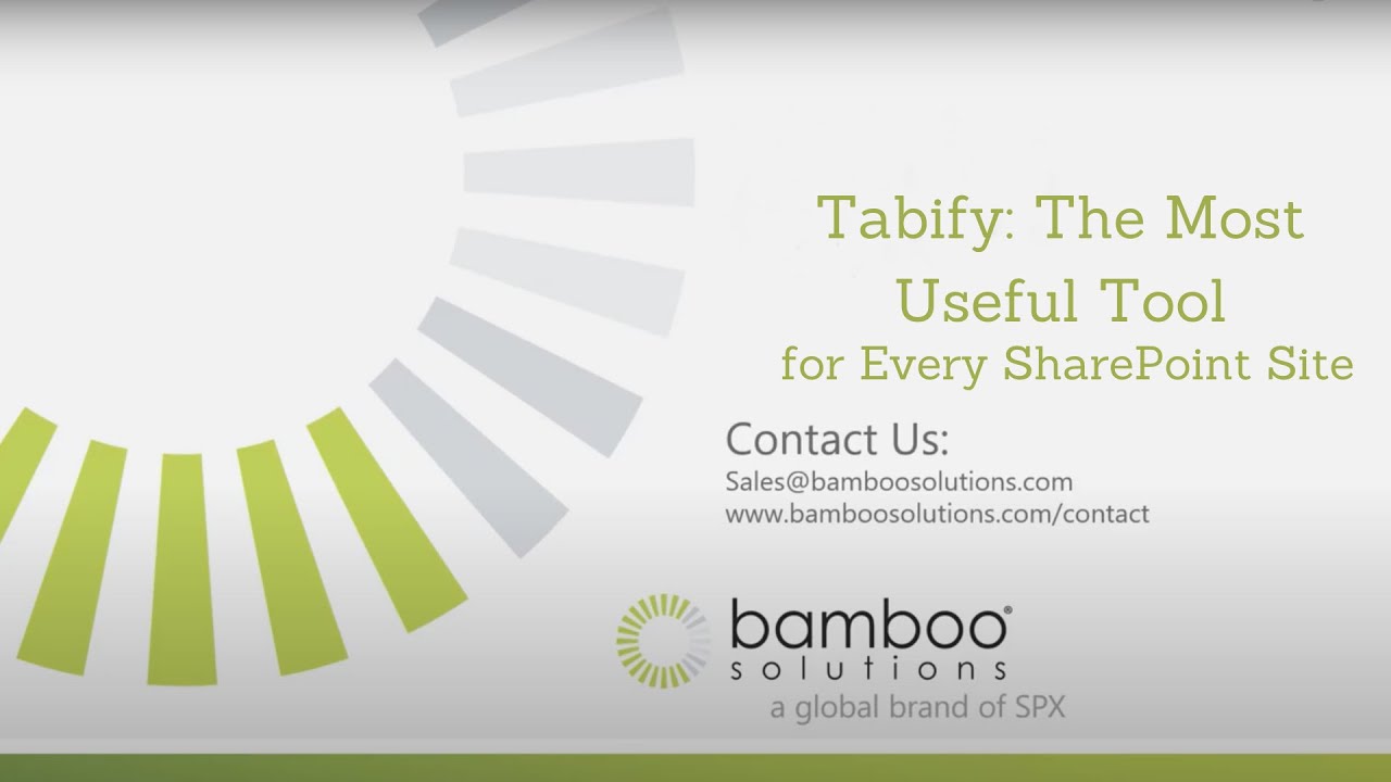 Tabify: The Most Useful Tool for Every SharePoint Site - YouTube