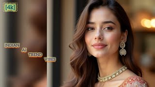 Indian Ai Trend Vibes - Beautiful Pictures Saree Fashion - 4K Ai Art Beautiful