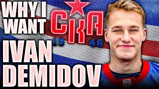 Why I Want: IVAN DEMIDOV - The MOST CREATIVE PLAYER SINCE JACK HUGHES? (The 2024 NHL Draft DEMIGOD)