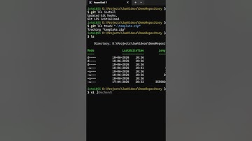 Just a Min How to track large files with GIT LFS Shorts #gitnation #coding #justaminute #github