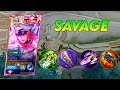 Full rotation jungle freya no cut gameplay  easy savage  freya best build 2024  mlbb