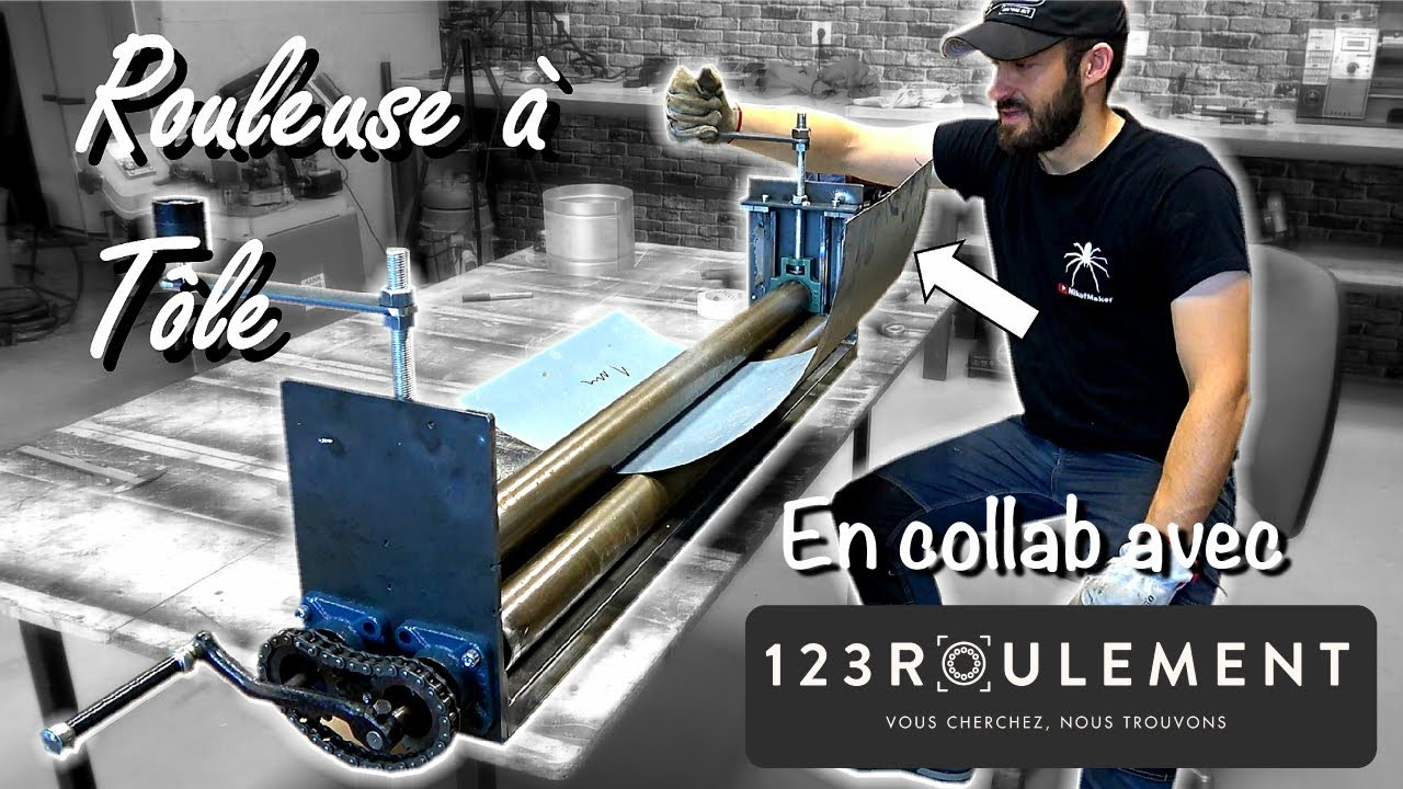 Fabrication d'une rouleuse à tôle - Collab avec Nikof Maker