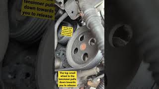 Ford Fiesta Alternator Belt 2002 Chain Driven Engine Top Tensioner Small Wheel How To Release It