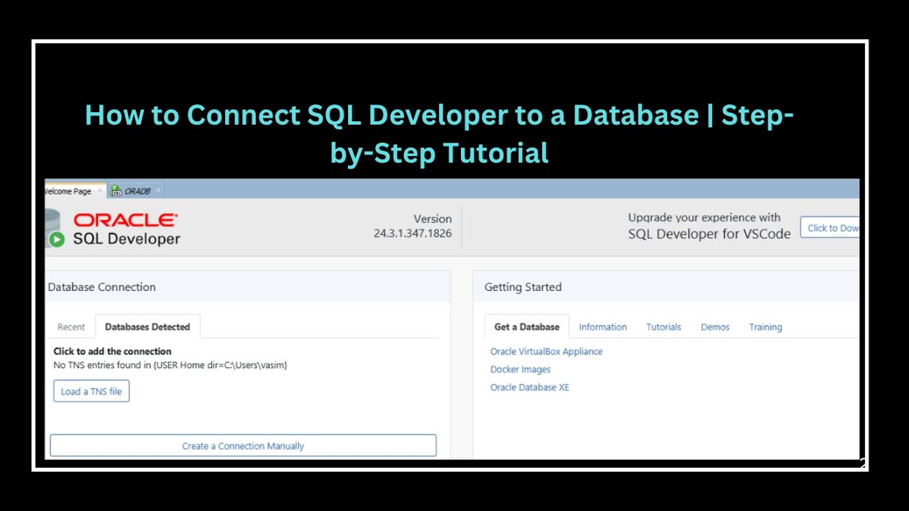 How to Connect SQL Developer to a Database Step by Step Tutorial - YouTube