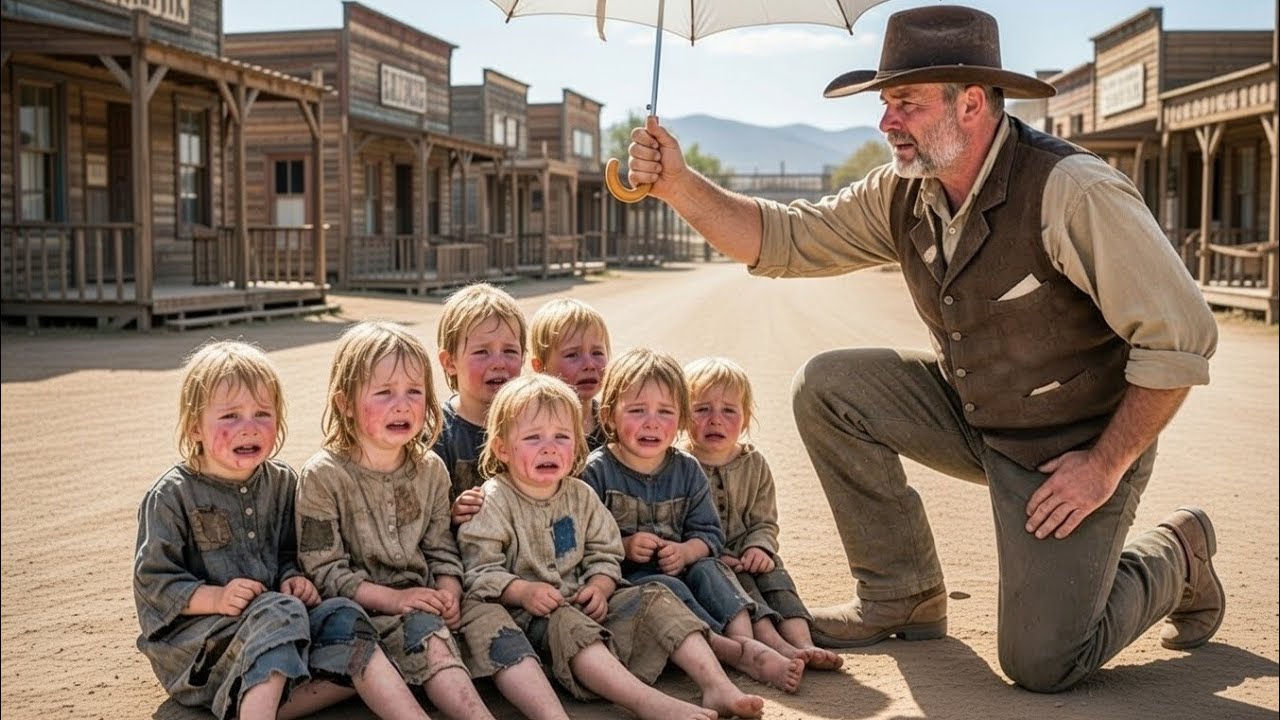 Seven Orphans Cried by a Desert Well — When a Cowboy Asked One Question, Everything Changed