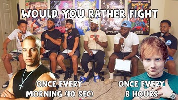 BACK & FORTH - WOULD YOU RATHER: LIVE WITH RATS, ROACHES, OR SNAKES? FIGHT VIN DIESEL OR ED SHEERAN?