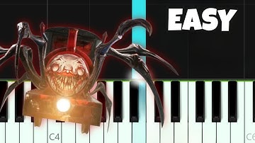 The End Of The Line - Choo Choo Charles song - easy piano tutorial