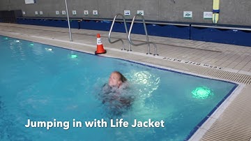 Swim Video Model: Jumping in with Life Jacket