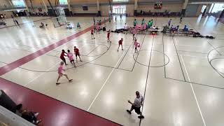 Evan Miller (#45 Pink), Hardwood Elite League, semifinals game, second half