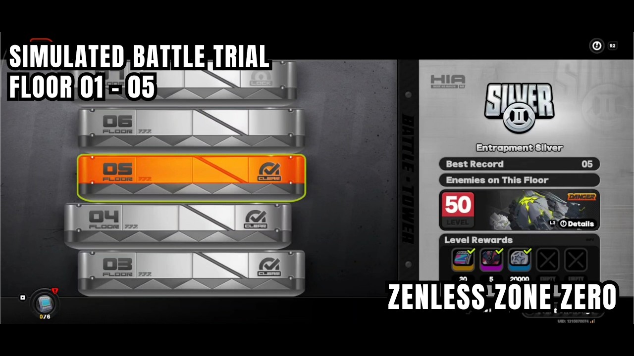 Zenless Zone Zero Simulated Battle Trial] Floor 01-05 - Silver II