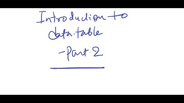 37. Introduction to data.table in R - Part 2(HINDI)