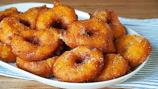 BUÑUELOS DE CALABAZA VALENCIANOS ¡CRUJIENTES POR FUERA Y SUAVES POR DENTRO! LA MEJOR RECETA