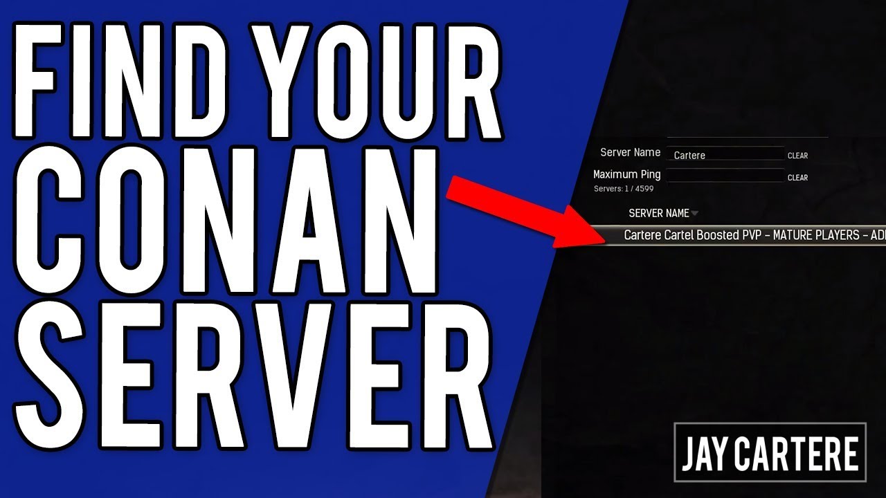 How To Find Your Conan Exiles Ps4 Server In The Server List Fix Conan Exiles Ps4 Server Tutorial Youtube